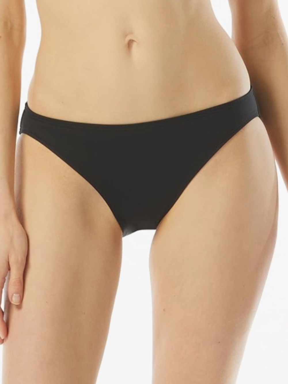 MICHAEL Michael Kors Women's Solid Classic Bikini Bottom (BLACK, M)